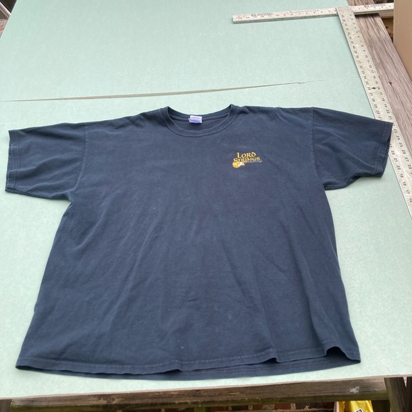 Vintage Y2K lord of the rings lord of the strings guitar graphic tee gildan - Picture 2 of 4